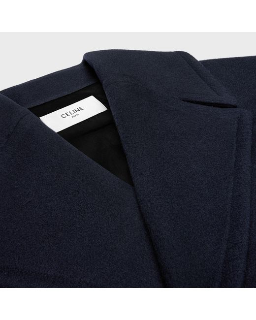 Céline Blue Wool Coat