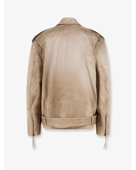Golden Goose Deluxe Brand Natural Deluxe Brand Phoebe Over Leather Jacket for men