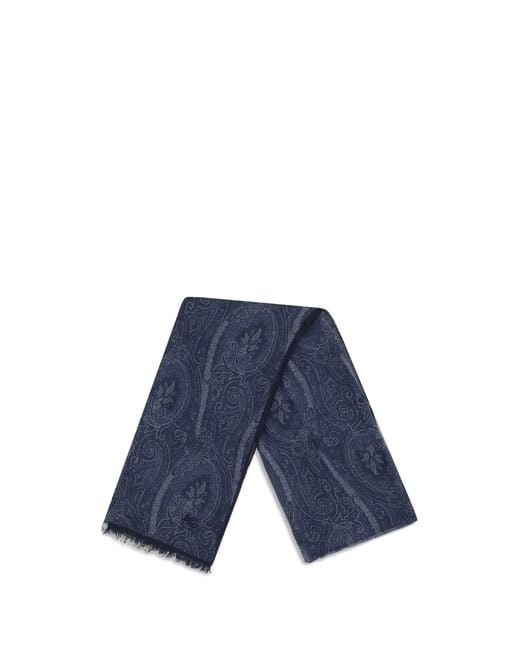 Etro Blue Scarves for men