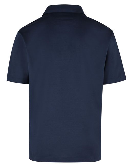 Zegna Blue Polo Shirt for men