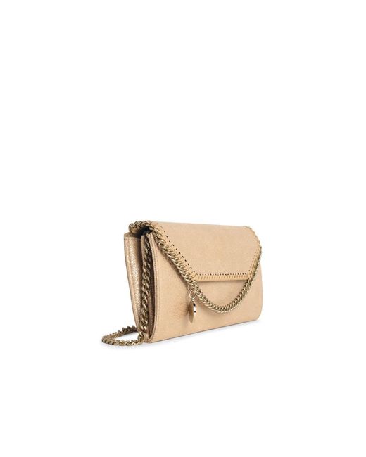 Stella McCartney Natural 'Falabella Continental' 'Shaggy Deer' Wallet