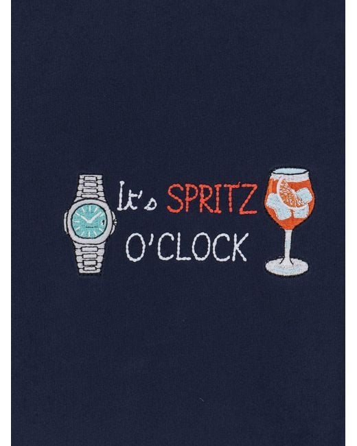 Mc2 Saint Barth Blue T-Shirt Portofino Cotton for men