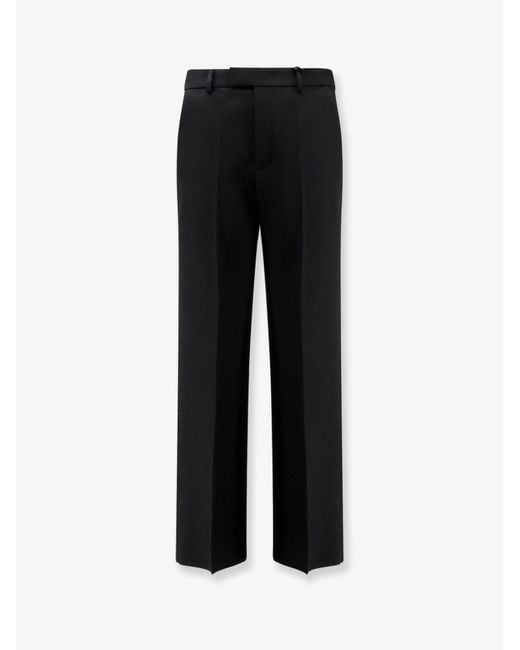 Valentino Black Virgin Wool Trousers for men