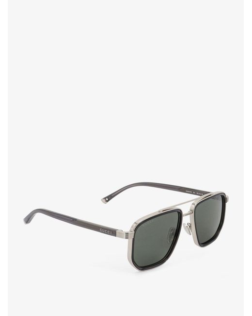 Gucci Gray Acetate Sunglasses for men