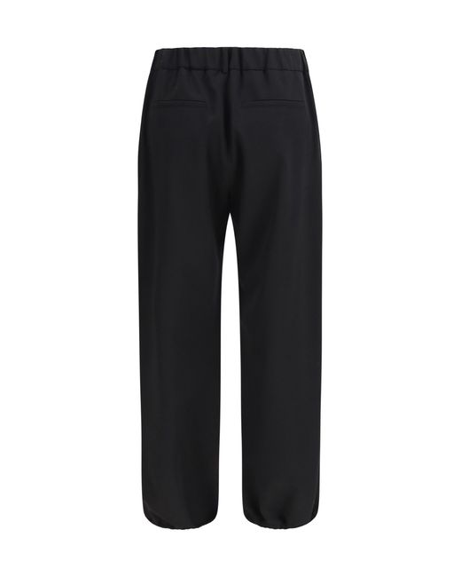 Burberry Black Wool Jogging Pants