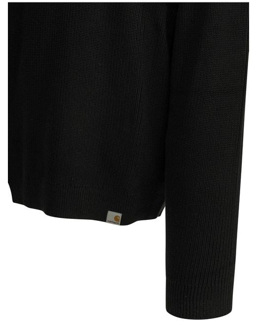 Carhartt Black Miles Polo Sweater for men