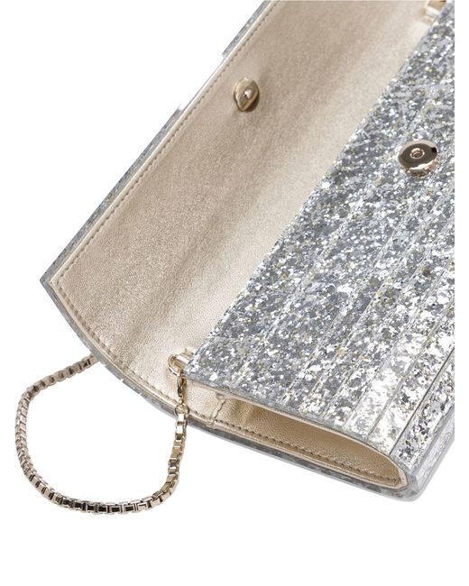 Jimmy Choo Gray "Sweetie" Clutch Bag
