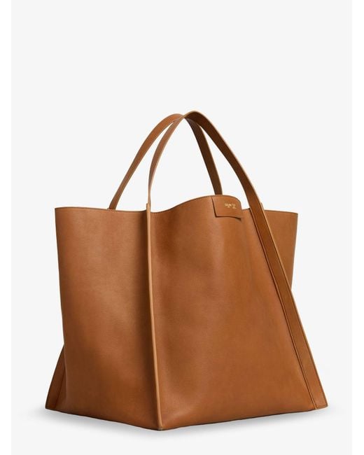 Céline Brown Cube Leather Handbag