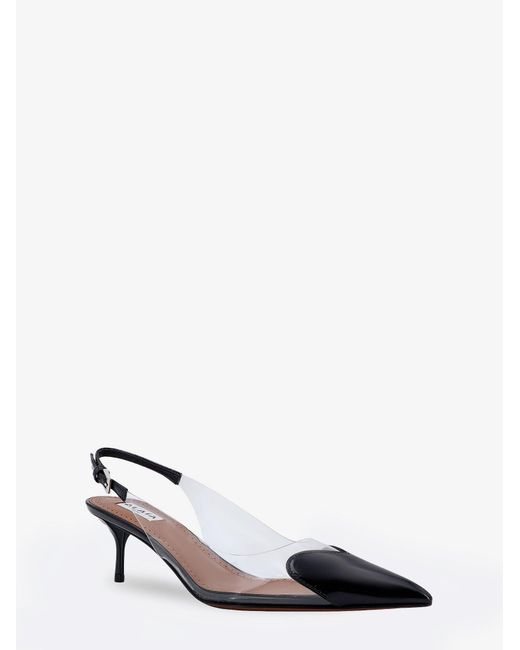 Alaïa White Le Coeur Slingback Pvc And Leather Pumps