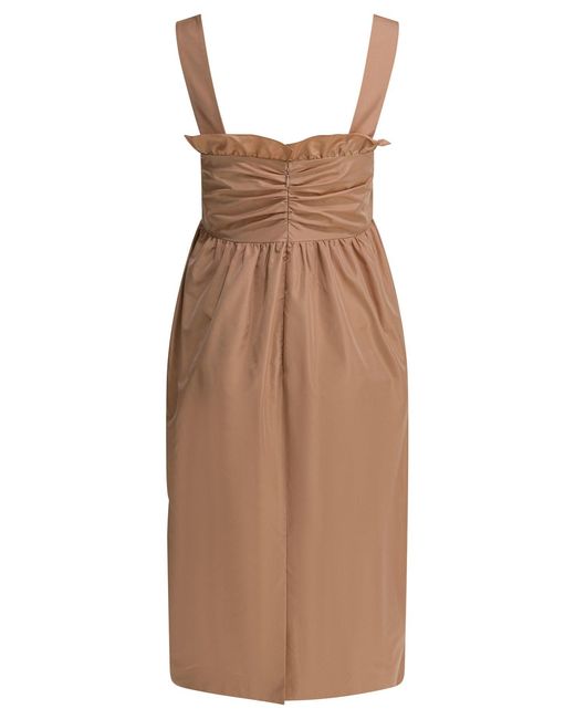 Chloé Brown Balloon Dress