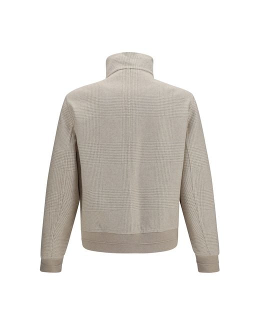 Brunello Cucinelli Gray Double-Face Cashmere Jacket for men