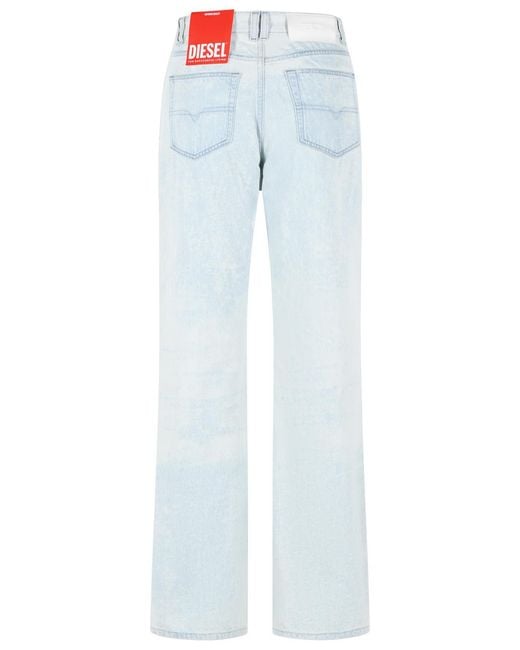 DIESEL Blue 'Sent' Light Cotton Jeans