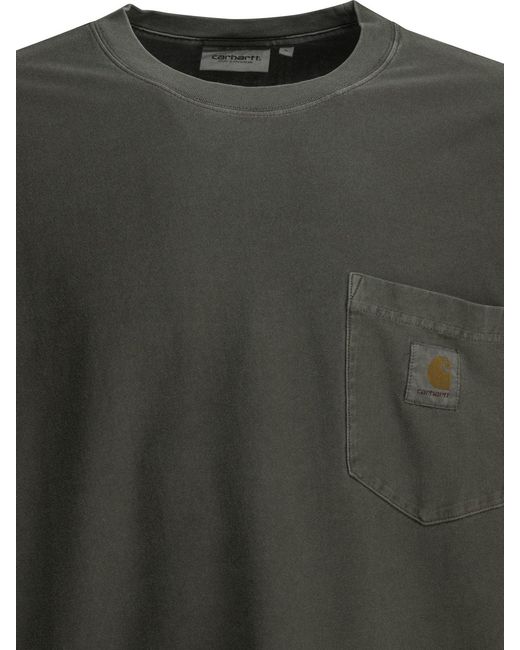 Carhartt Gray Loose Pocket T Crew-Neck T-Shirt for men