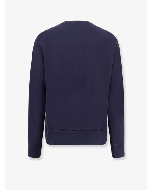 Autry Blue Cotton Sweatshirt for men