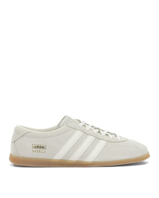 Adidas Originals White Gazelle Lo Pro Leather Synthetic Leather Rubber Sneakers