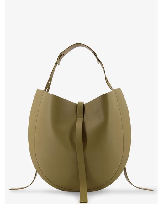 MINOBOSSI Green Leather Crossbody Bag