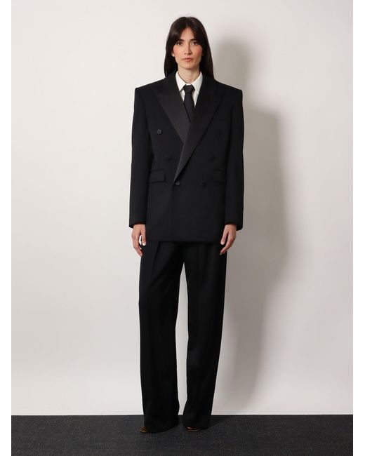 Saint Laurent White Certified Cotton Shirt With Monogram Embroidery