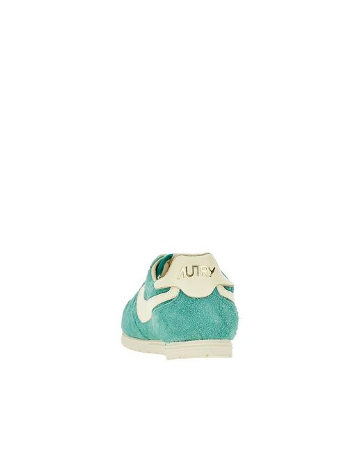 Autry Green 'Windspin' Suede Leather Sneakers for men