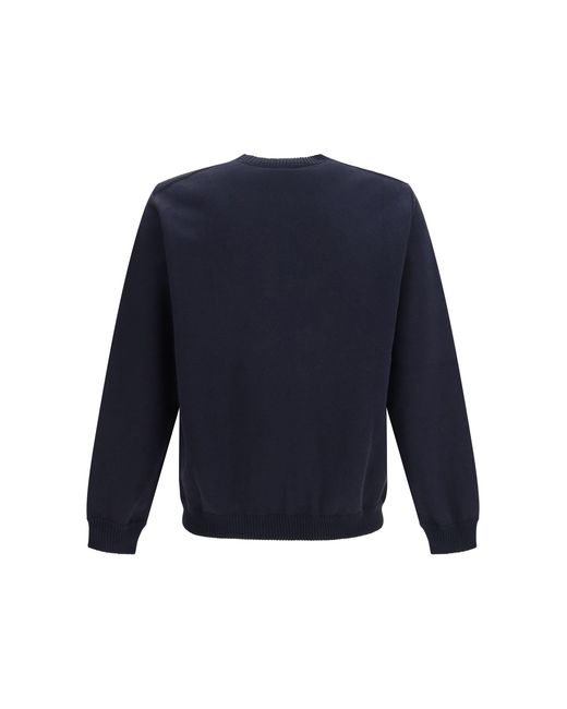 Loro Piana Blue Whitney Crew Neck Sweatshirt for men