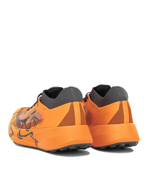 Arc'teryx Orange "Silan 2" Low Sneakers for men