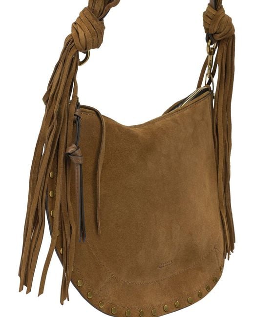 Isabel Marant Brown "Oskan Soft" Medium Shoulder Bag