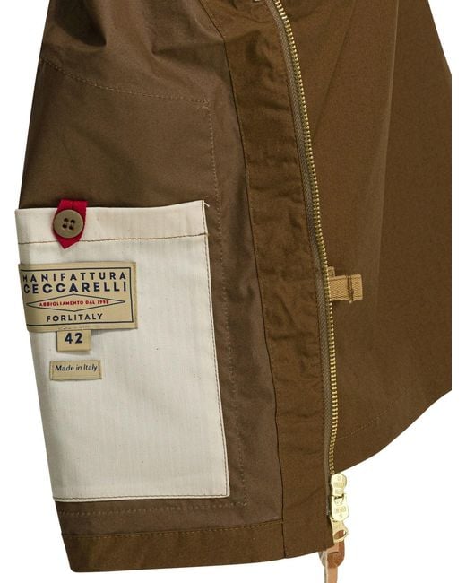 Manifattura Ceccarelli Green "New Travel" Sleeveless Jacket