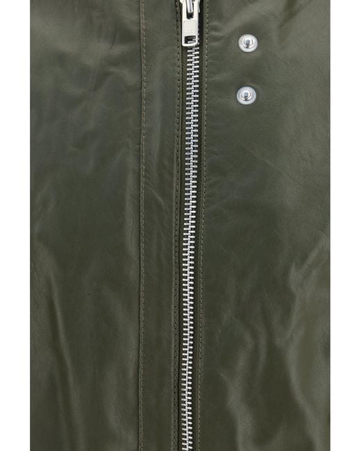 sunflower Green Leather Aviator Jacket for men