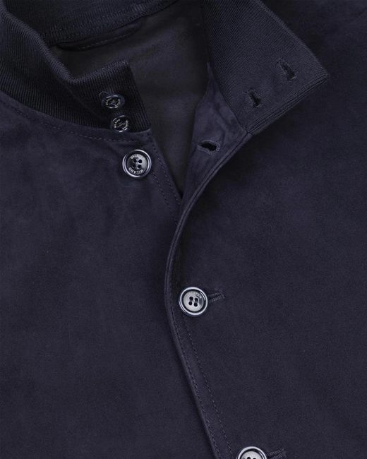 Valstar Blue "Valastrino" Suede Jacket for men