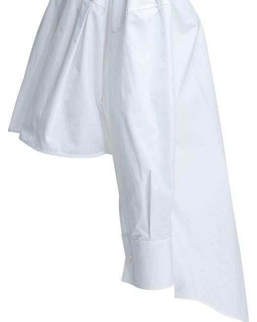 Givenchy White Casual Asymmetrical Shirt