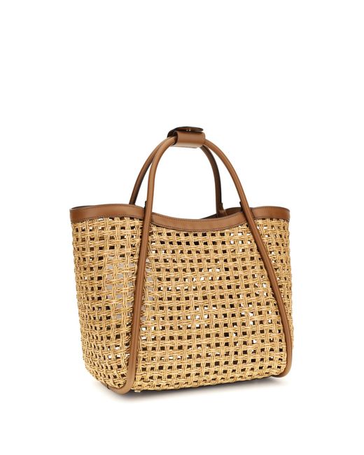 Max Mara Metallic Marine Tote Bag
