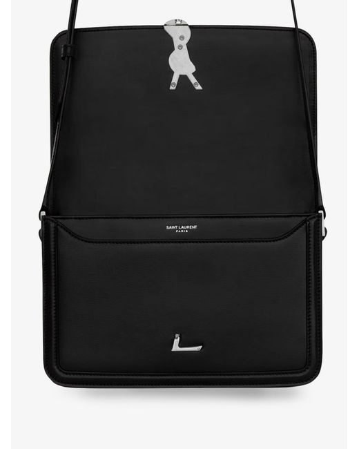 Saint Laurent White Satchel Solferino Medium Leather Crossbody Bag for men