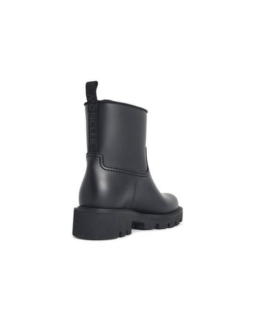 Moncler Black 'Kickstream' Rain Boots