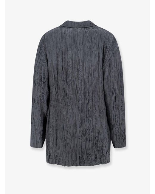 Alysi Gray Wrinkled Blazer