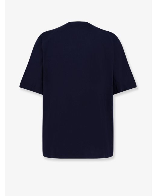 Hevò Blue Mulino Cotton T-Shirt for men
