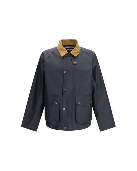 Barbour Blue Wax Jacket Modern Bedale for men
