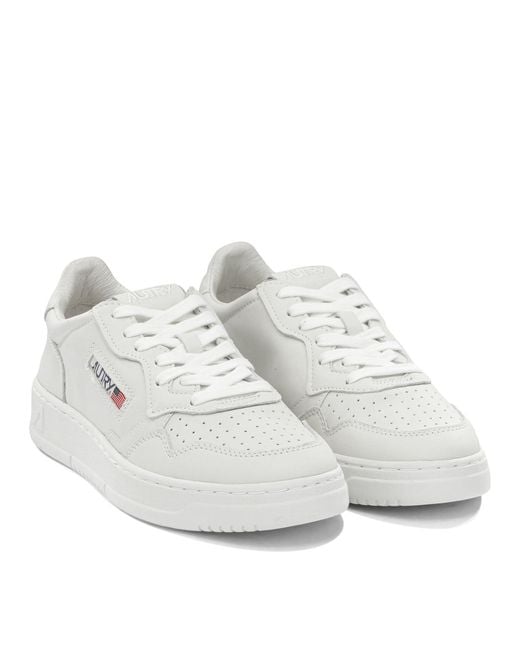Autry White Medalist Low Low-Top Sneakers for men