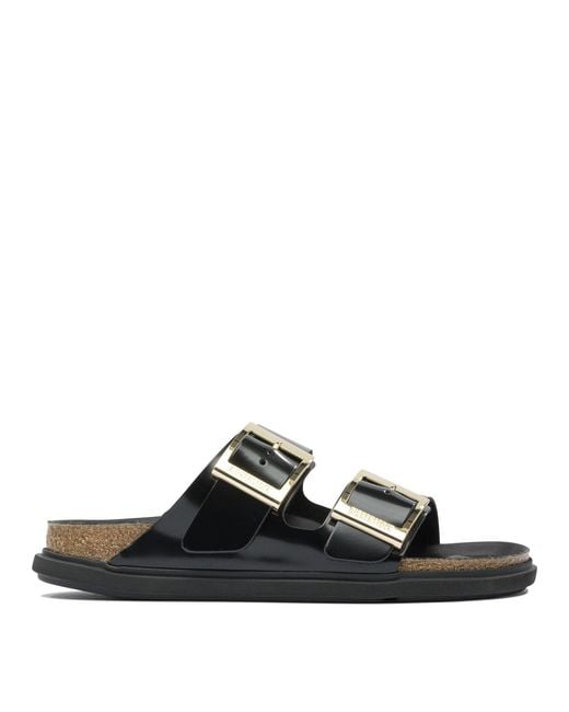 Birkenstock Black "Arizona Droplet Buckle" Sandals