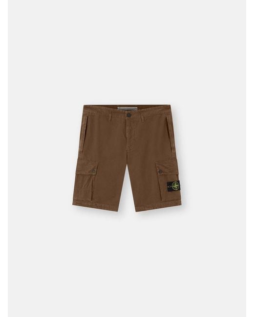 Men's Natural Cotton Cargo Shorts