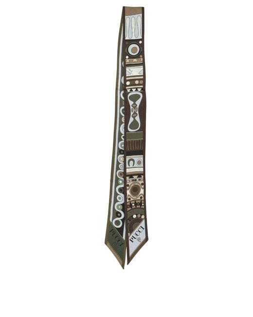 Women's White Scarf Mix Of Prints