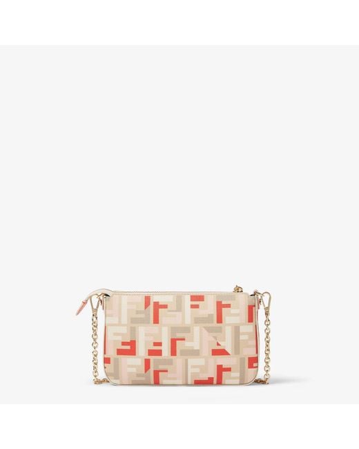Fendi Pink "Baguette" Crossbody Pouch