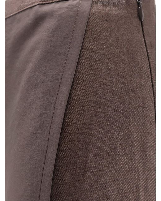R2W Brown Linen Wrap Skirt