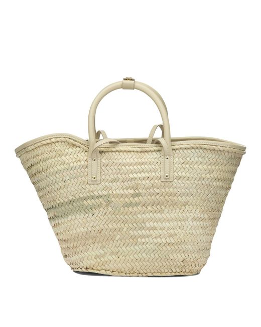 Jacquemus Natural Le Panier Soli Medium Other Fibers Cow Leather Handbag