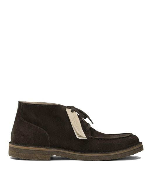 Astorflex Black "Deukeflex" Lace-Up Loafers for men