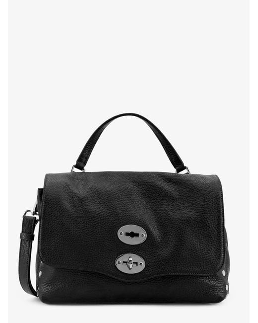 Zanellato Black Postina S Leather Crossbody Bag