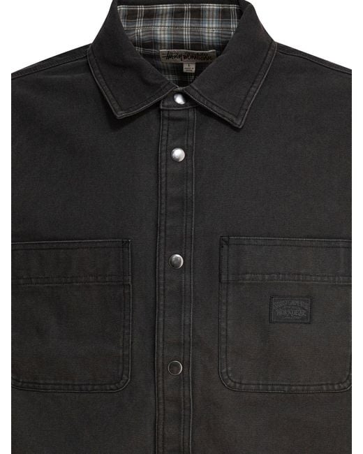 Stussy Black Stussy Cotton Jacket for men