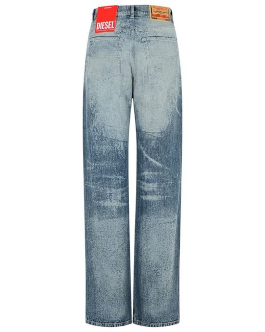DIESEL Blue 'Sent 1971' Light Cotton Jeans
