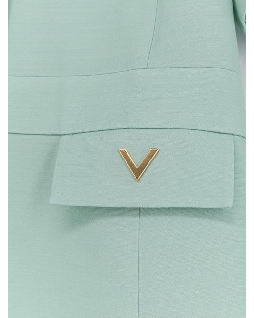 Valentino Green Dress Crepe Couture