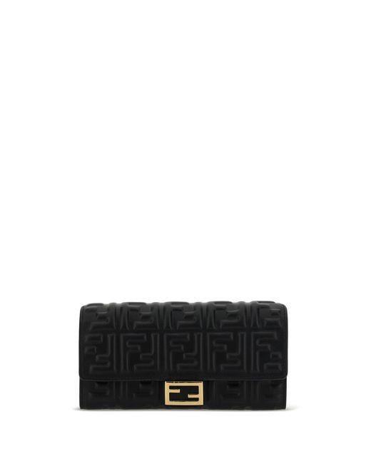 Fendi Black Chain Wallet