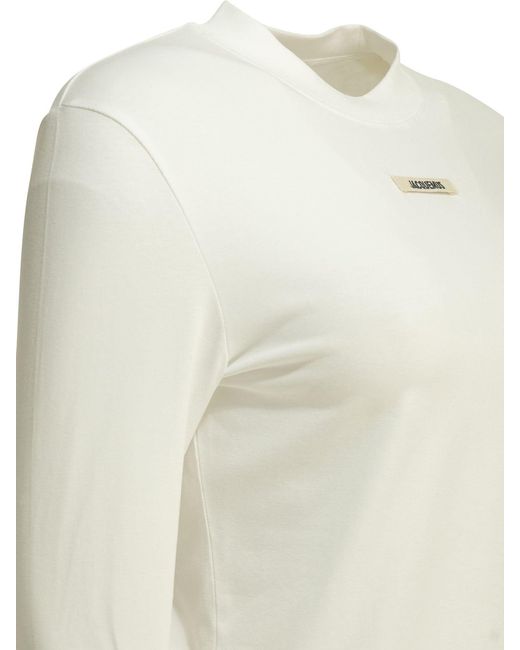 Jacquemus White "Gros Grain" Crew-Neck T-Shirt