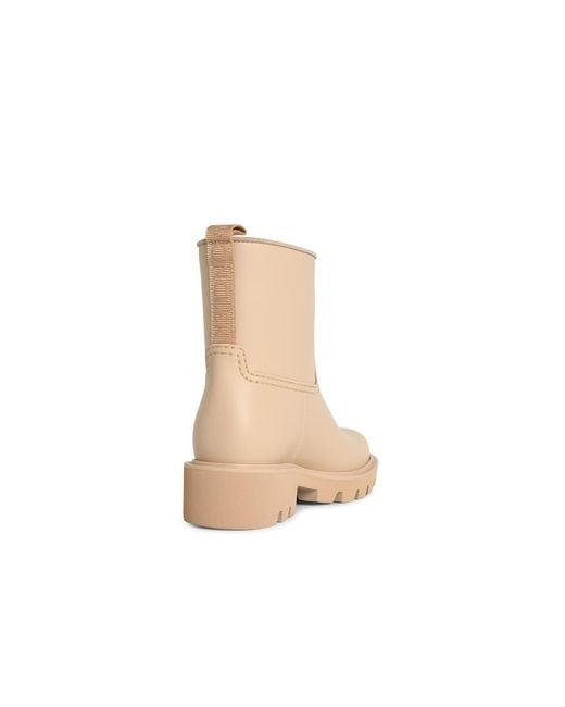 Moncler Natural 'Kickstream' Sand Pvc Rain Boots